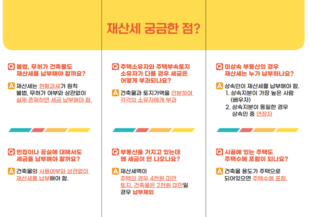 재산세 납부 사진